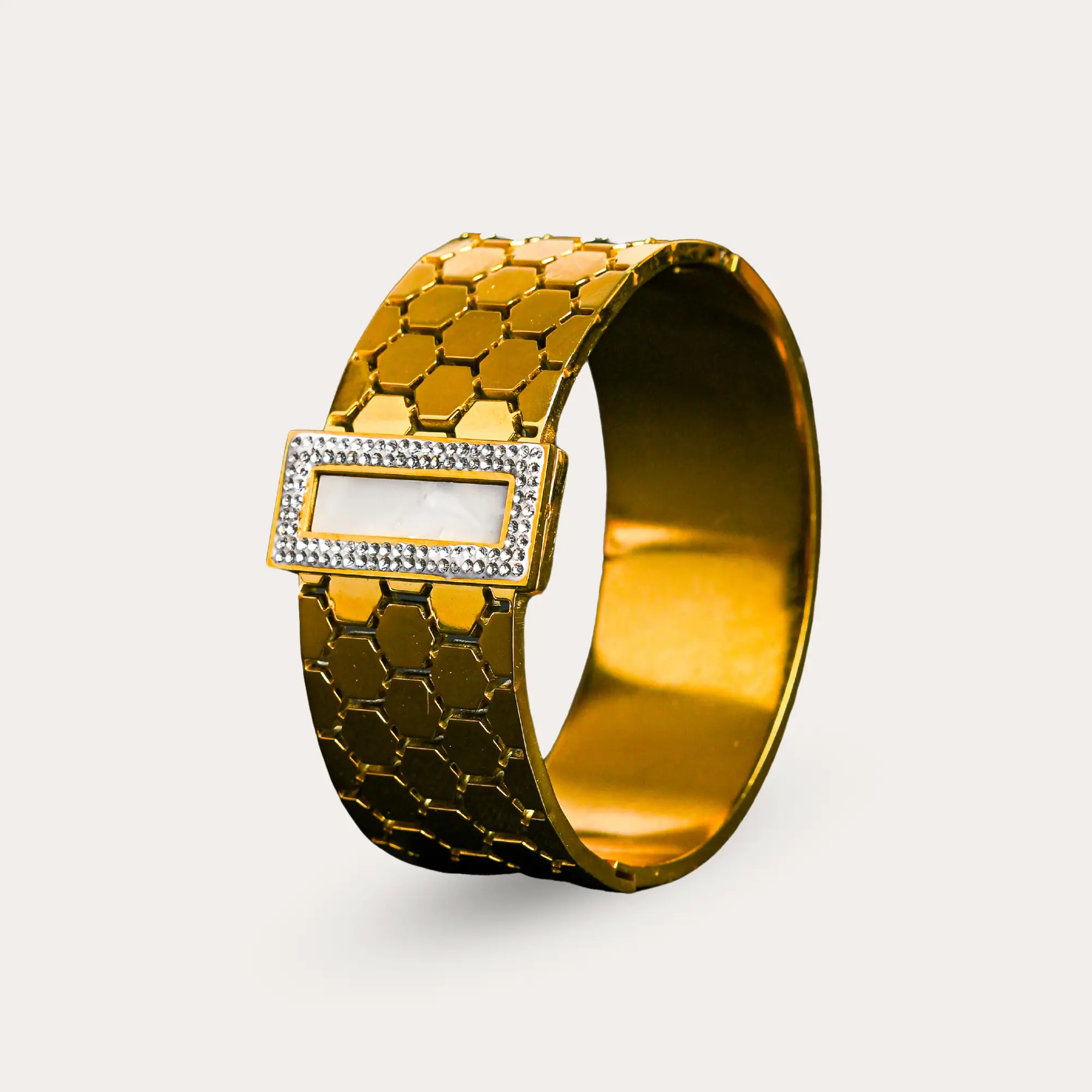 JHAAR Anti Tarnish Bold Cuff Bracelet for Women - Main