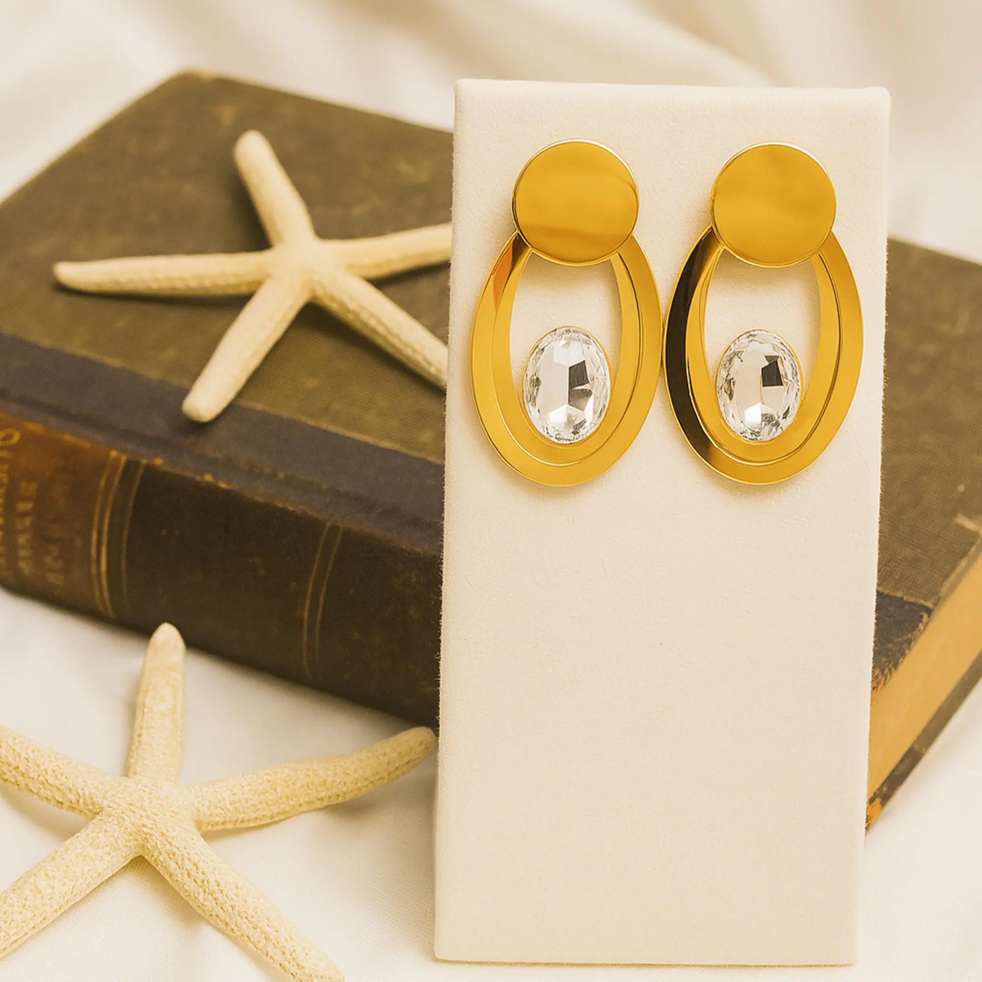 Golden Gemstone Ovals - Hover