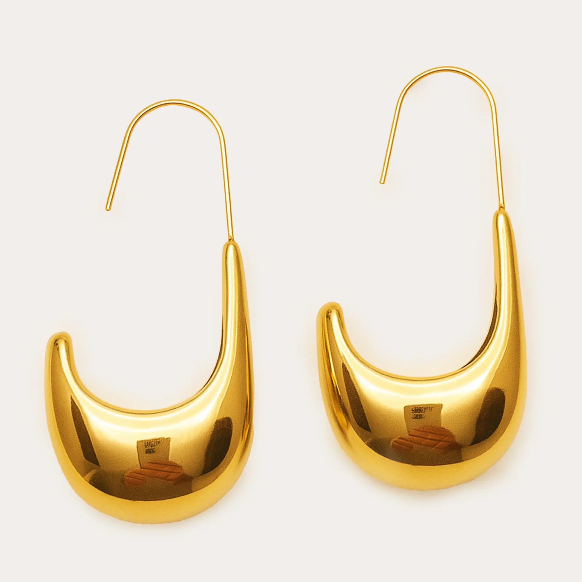 Golden Crescent Hoops - Main