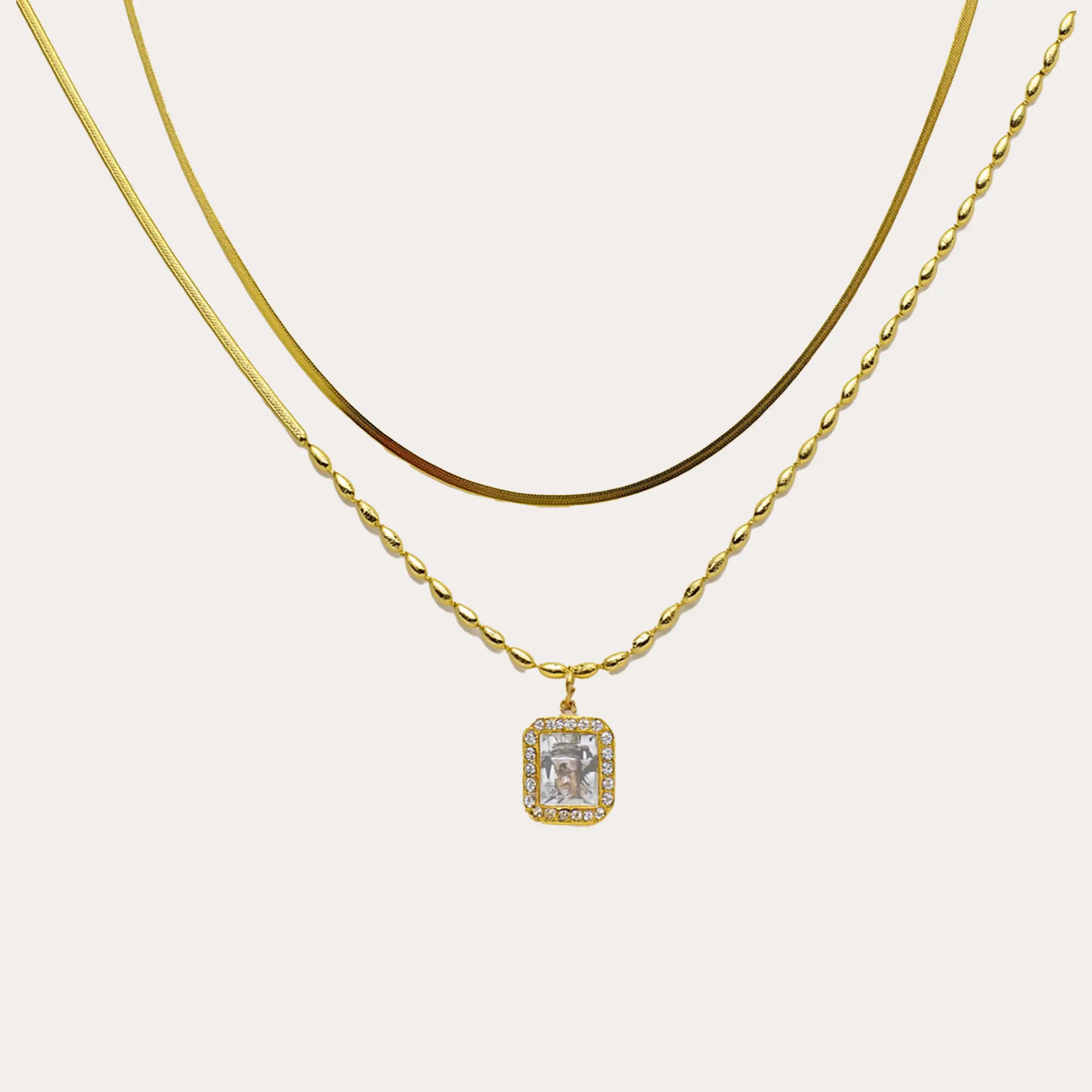 Golden Sparkle Layer Necklace
